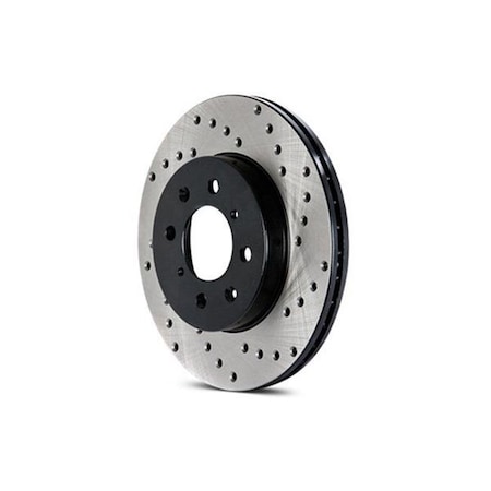 Stoptech StopTech 128.33059L Left Front Drilled Rotor for 1999-2008 Volkswagen Beetle; 2003-2010 Beetle Conertible & 1998-2006 Golf GTI 128.33059L